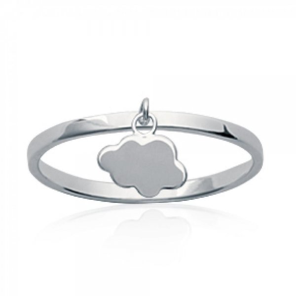 Bague nuage argent 925 rhodié