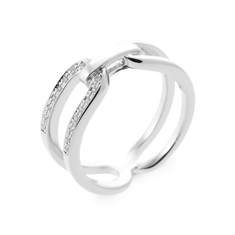 Bague épurée barre argent 925