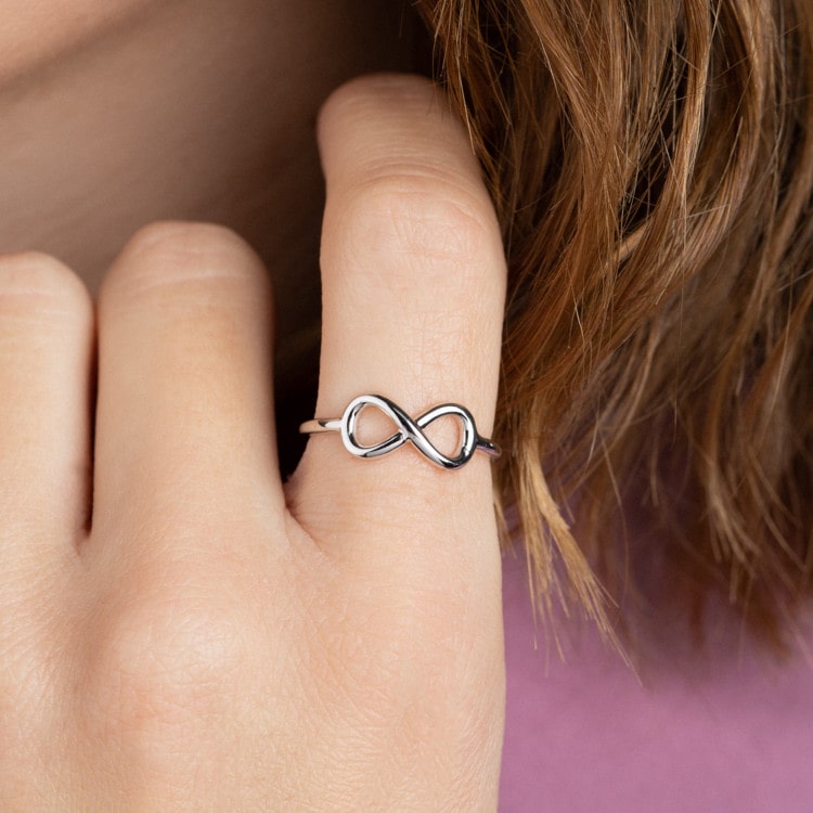 bague infini argent