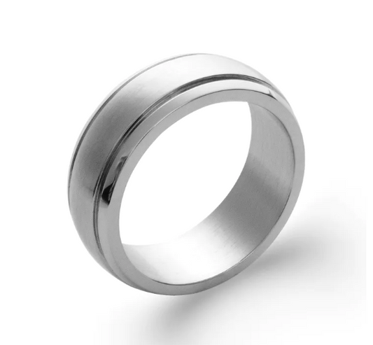 bague homme acier