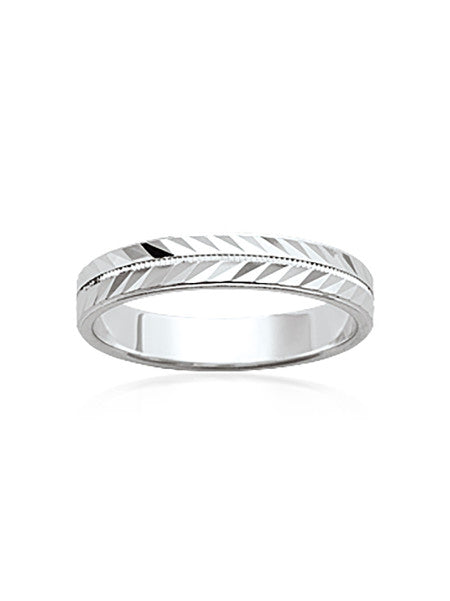 Bague alliance argent 925 4mm