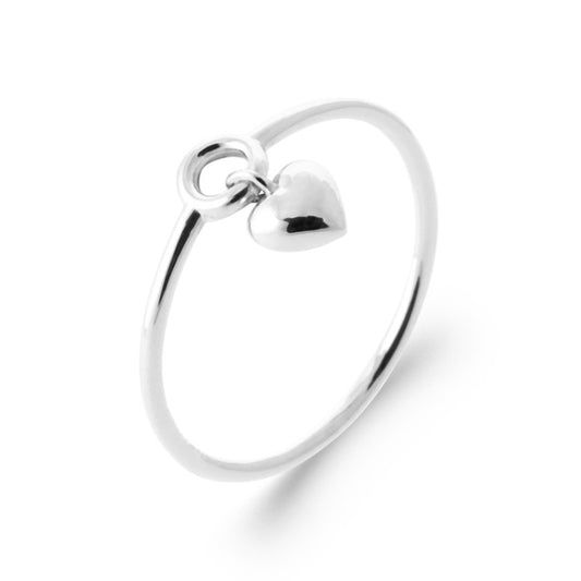 Bague petit coeur argent