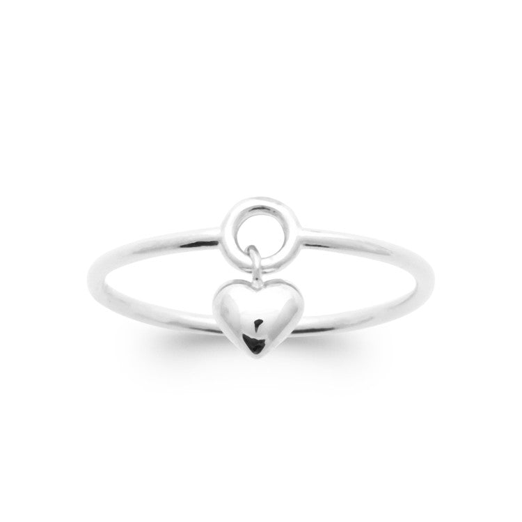 Bague petit coeur argent