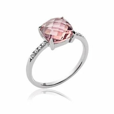 Bague joaillerie pierre rose