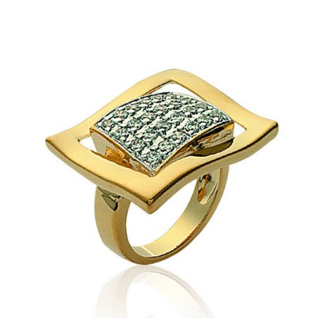 Bague joaillerie rectangle