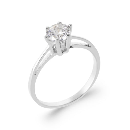 bague solitaire 6mm