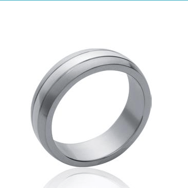 Bague alliance homme acier pas cher