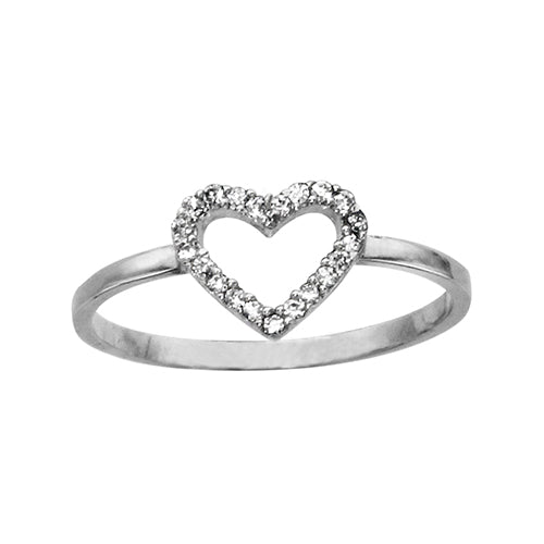 bague coeur oz argent