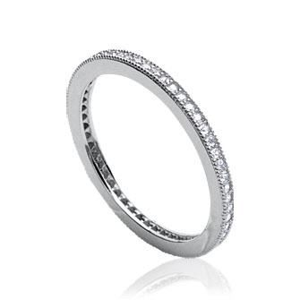 Bague en argent 925 rhodié et contour micro-sertis oz