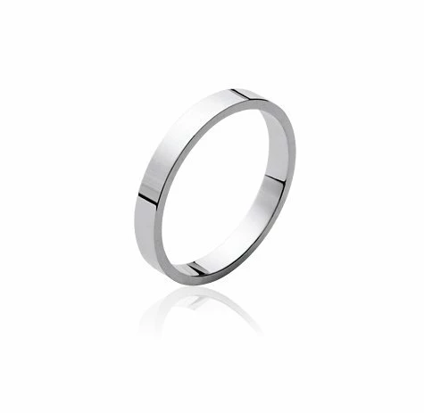 Bague alliance argent 925 ruban plat 5mm