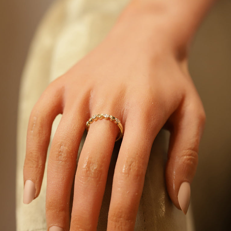 Bague coeur saint-valentin avec oz