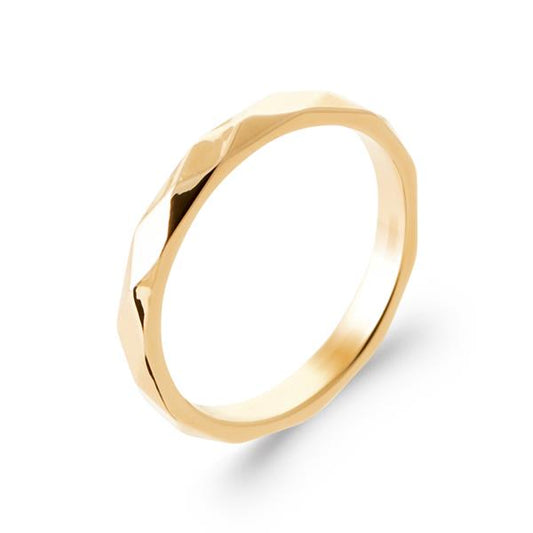 Bague femme minimaliste motifs géométriques