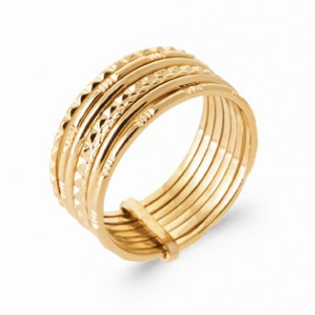 Bague 7 anneaux or hotsell