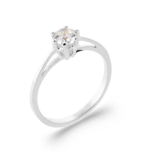 bague solitaire argent pour femme oz 5mm